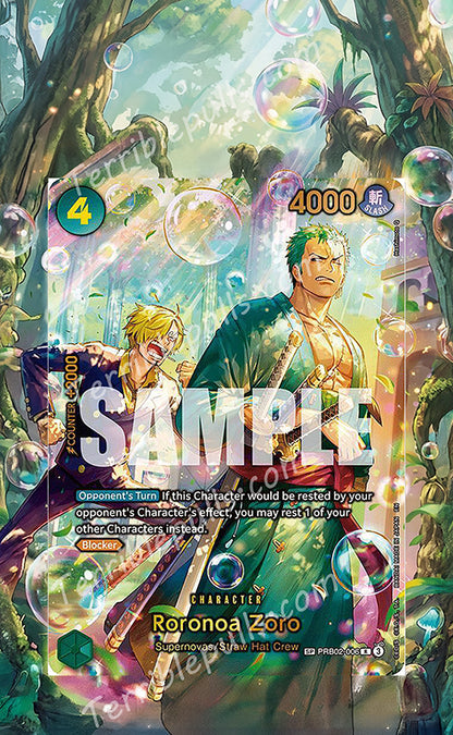 Roronoa Zoro SP OP14 The Azure Sea's Seven Extended Art