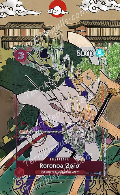 Zoro English Version 1st Anniversary Set OP01-025 Extended Art